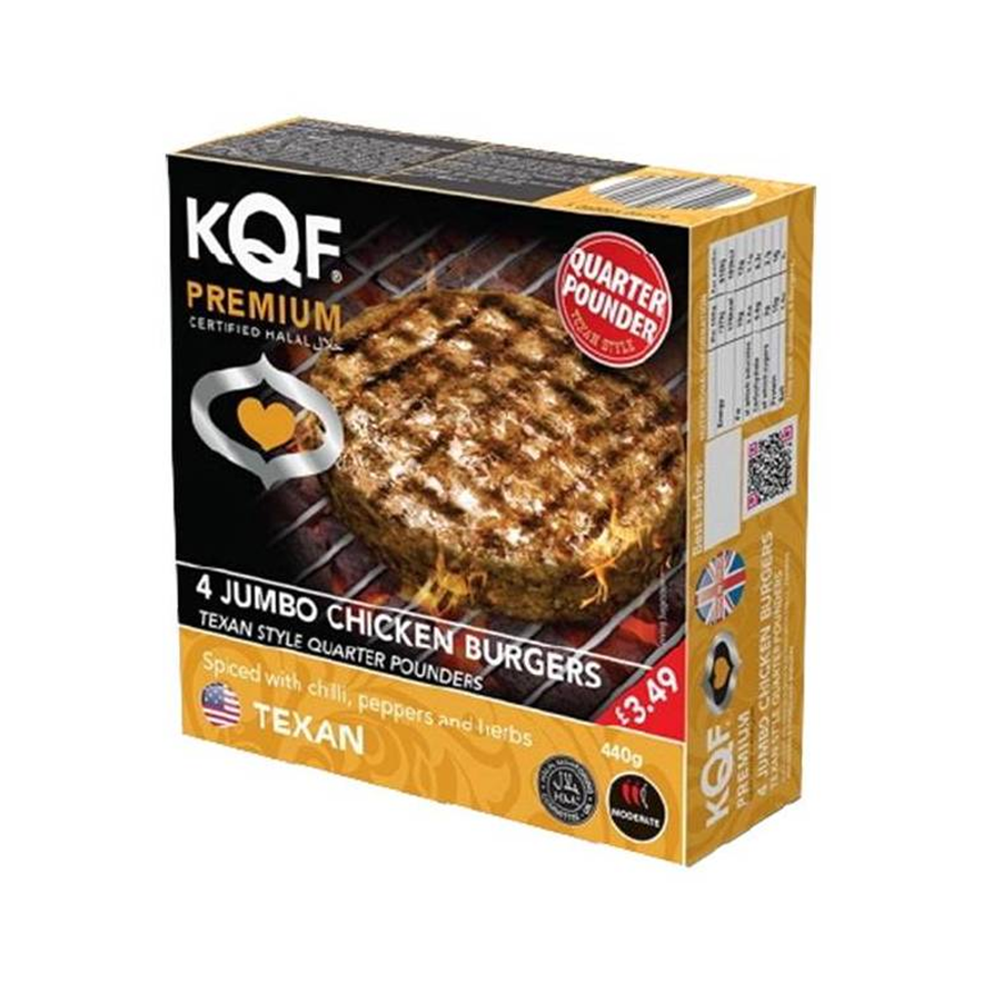 KQF Jumbo Chicken Burgers 4pcs