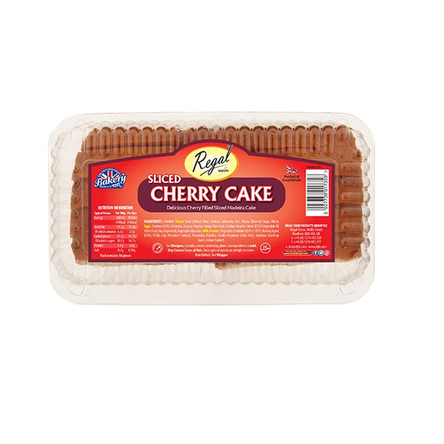 Regal Sliced Cheery Cakes 368g