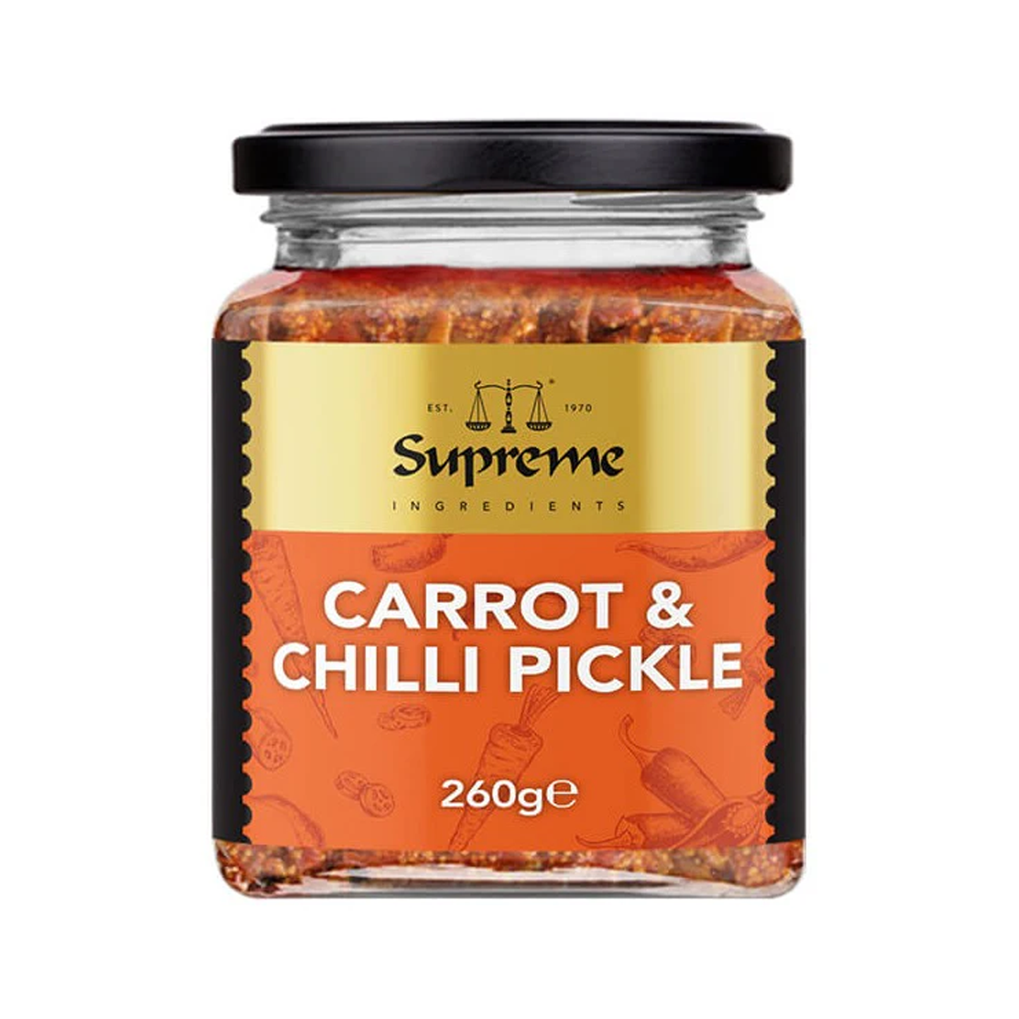 Supreme Carrot & Chilli Pickle 320g