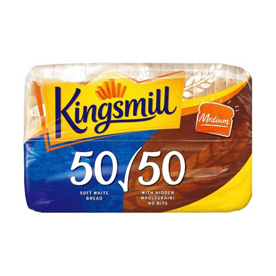 Kingsmill Medium Sliced 50/50 Bread 800g