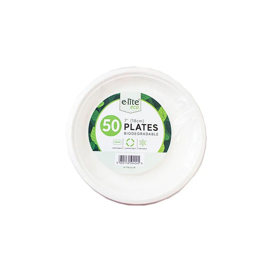 Elite Biodegradable Plates 7 inch 50 pack