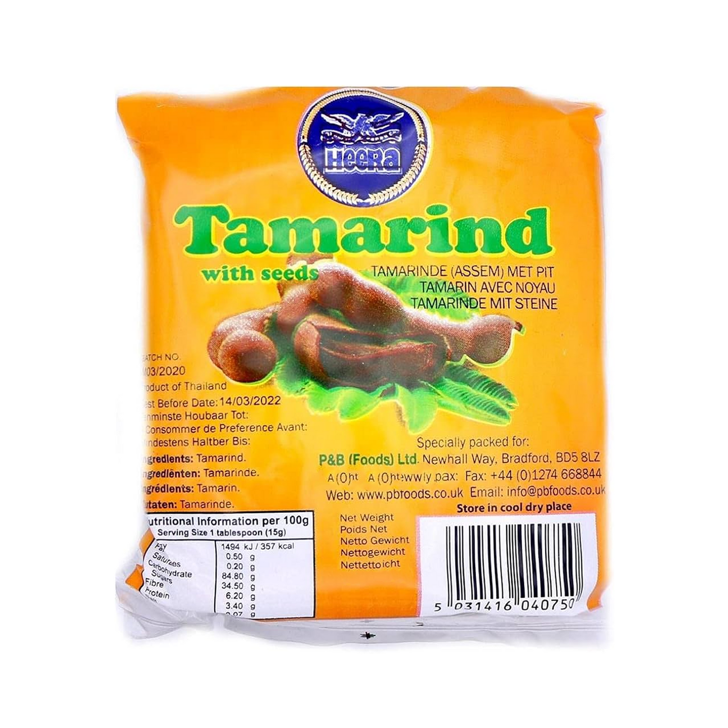 Tamarind with seeds 400g