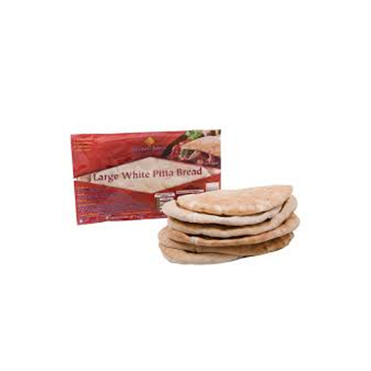Leicester Bakery Large White Pitta Bread 6pcs