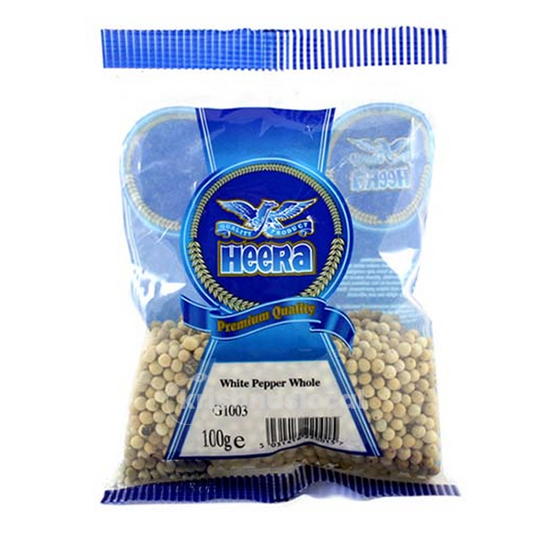 Heera White Pepper Whole 100g
