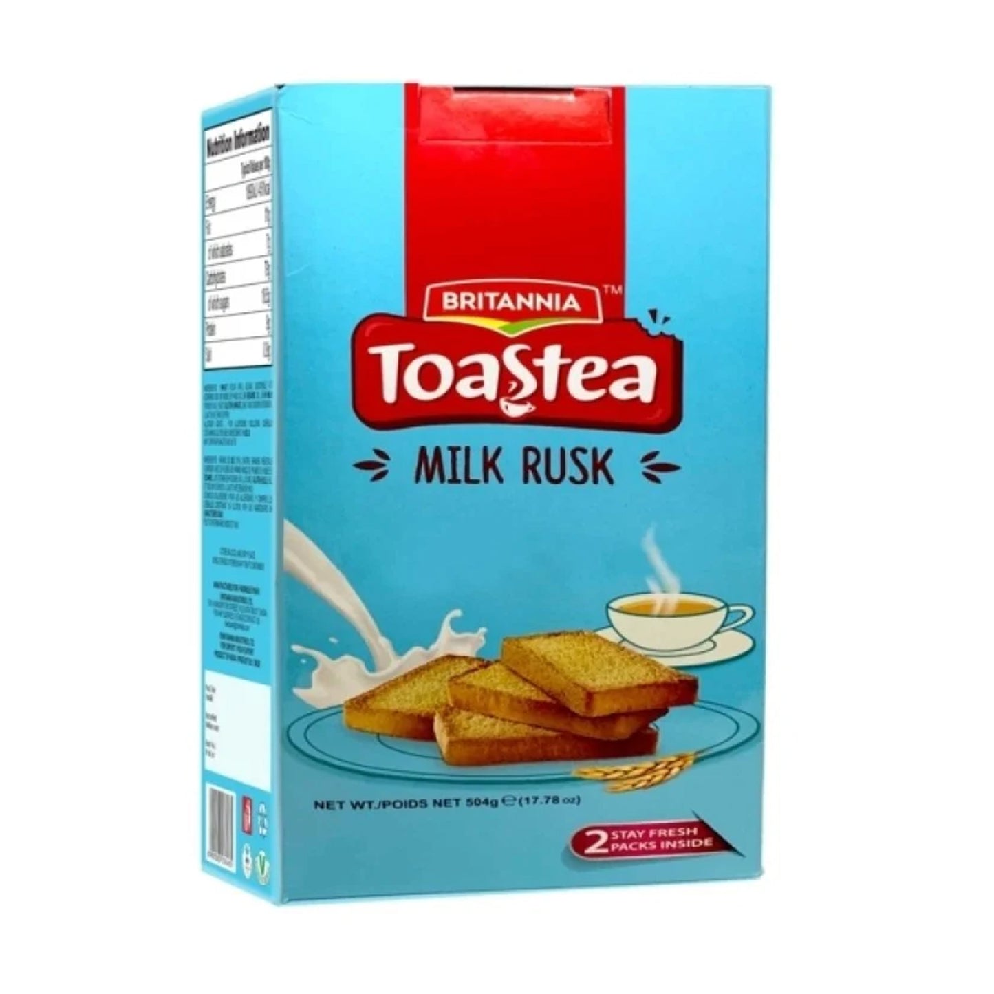 Britannia Toast Tea Milk Rusk 500g
