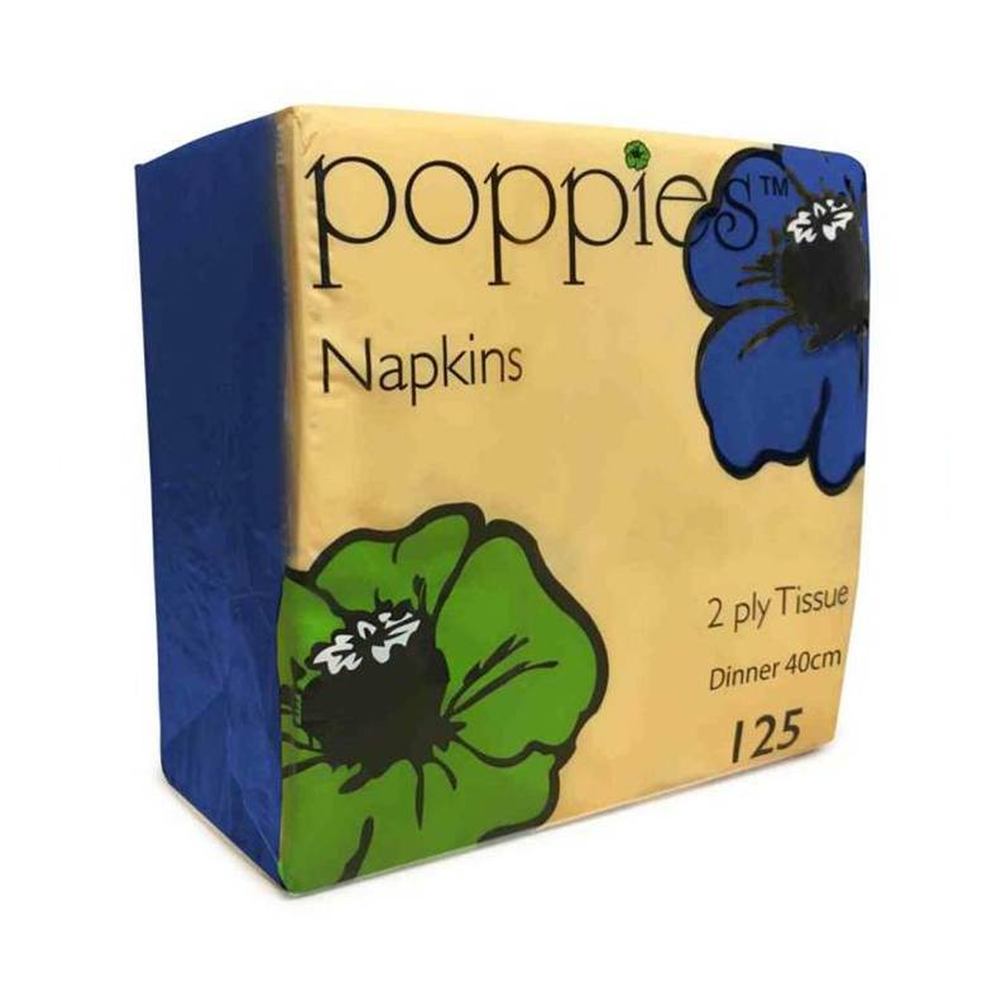 Poppies Napkins Pink 40cm 2 Ply
