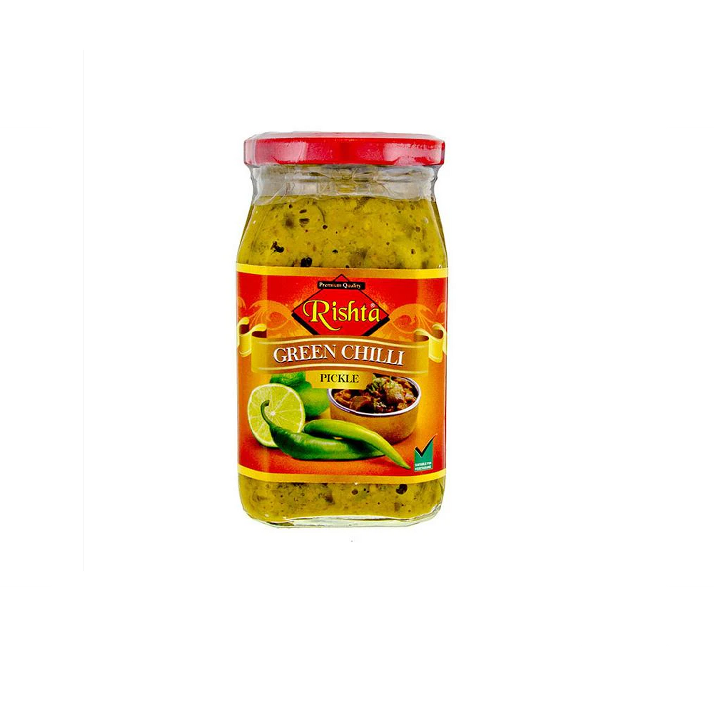 Rishta Green Chilli Pickle 400g