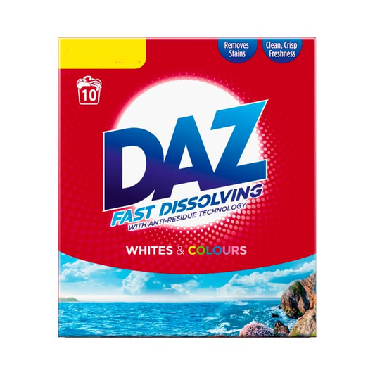 Daz Washing Powder 10 Washes Whites & Colours (650g)
