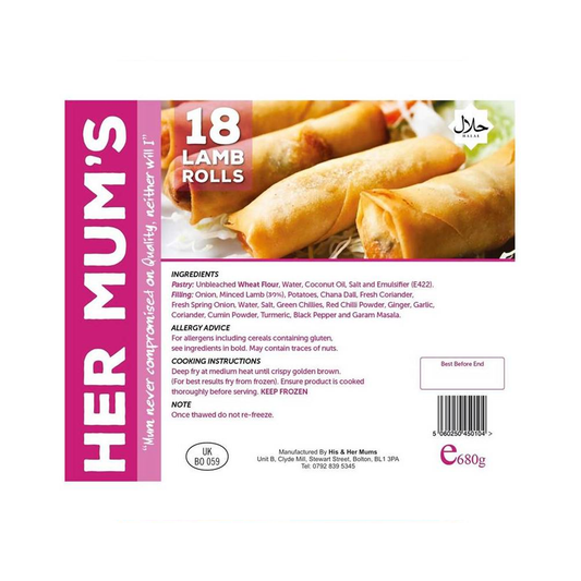 His Mums Lamb Rolls 18pcs
