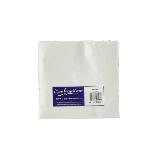 Combination White Napkins 40cm