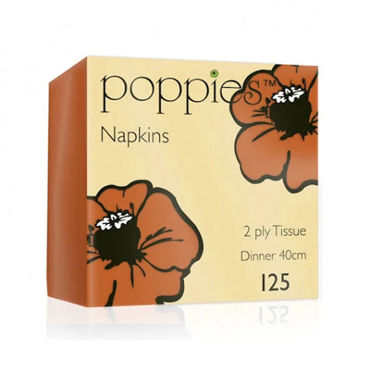 Poppies Napkins Pink 40cm 2 Ply