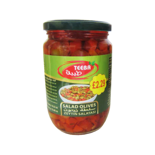 Teeba Sliced Olives Salad 800g