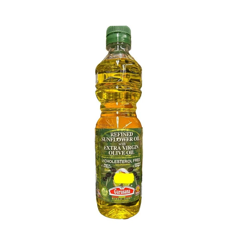 Garusana Refined Sunflower Oil With Extra Virgin Olive Oil 16oz