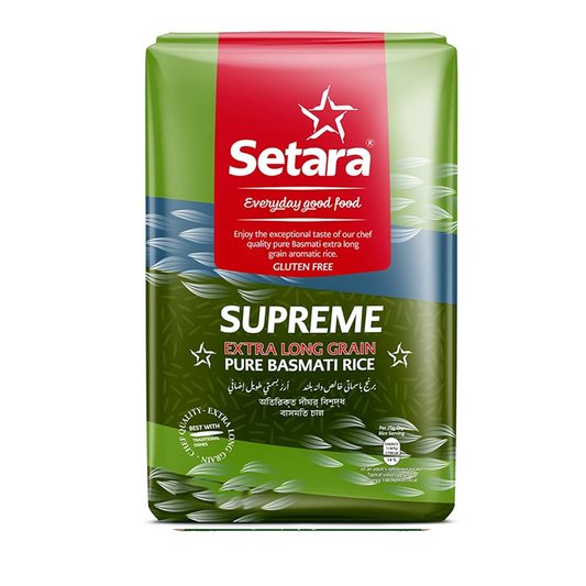 Seetara Supreme Extra Long Grain Pure Basmati Rice 2kg