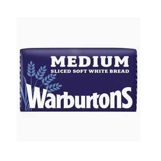 Warburtons Medium Sliced White Bread 800g